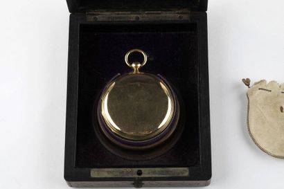 Pocket watch with 750-thousandths gold bell,...