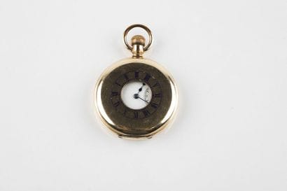 Pocket watch in 585-thousandths gold, WALTHAM,...