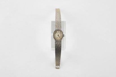 Ladies' wristwatch in 750-thousandths white...