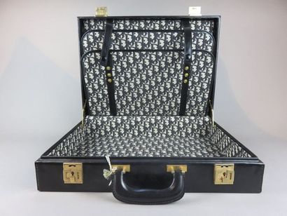 CHRISTIAN DIOR Black leather case holder,...