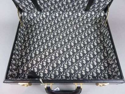 CHRISTIAN DIOR Black leather case holder,...