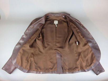 HERMES Leather jacket, size indicated 40...