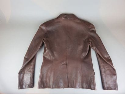 HERMES Leather jacket, size indicated 40...