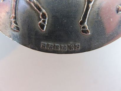 Silver plated copper pill box with pedestal,...