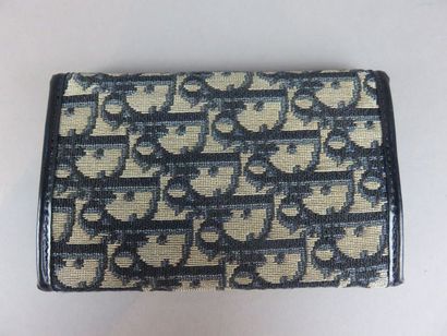 CHRISTIAN DIOR Wallet in canvas and navy...