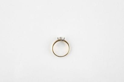 Bague en or jaune et gris, 