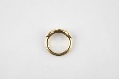 CHAUMET Yellow gold rush ring enhanced with...