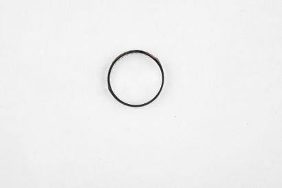 Half wedding ring in white gold set with...