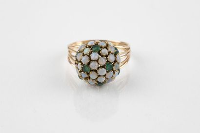Multiwire ring, in yellow gold, composed...