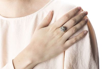 Multiwire ring, in yellow gold, composed...