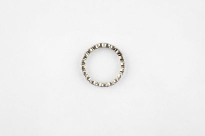 American white gold ring holding twenty 2.7-carat...