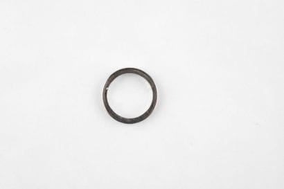 White gold wedding ring, complete set with...