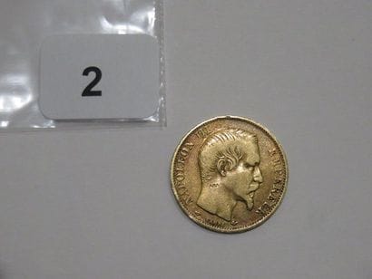 Monnaie or - 20 Francs Napoléon III tête...