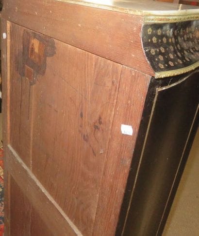 Secretary desk in inlaid with flowers and...