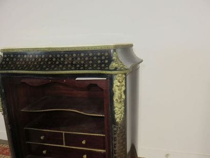 Secretary desk in inlaid with flowers and...