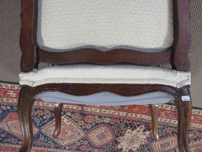 Large and wide armchair with flat back in...
