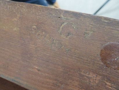Small chest of drawers made of curly veneer...