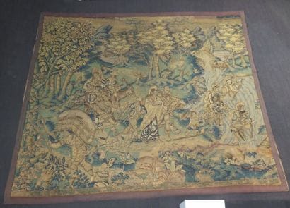 FLANDRES Le passage du gué Tapestry - Late...
