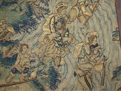 FLANDRES Le passage du gué Tapestry - Late...