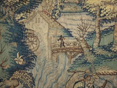 FLANDRES Le passage du gué Tapestry - Late...