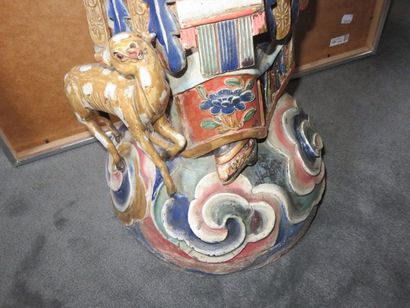 Far East Large glazed terracotta representing...