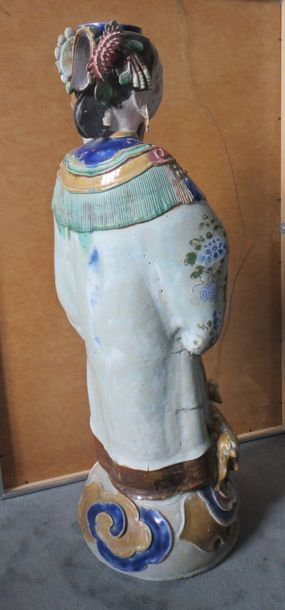 Far East Large glazed terracotta representing...