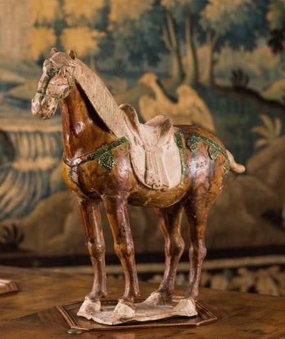 CHINA - TANG Era (618 - 907) Saddled horse...