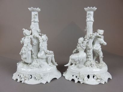 MEISSEN, in the taste of Two candlesticks...