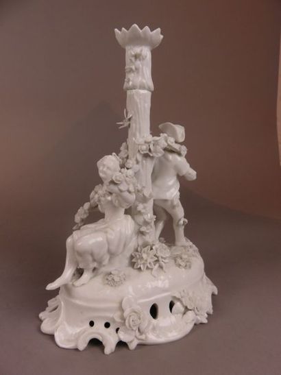 MEISSEN, in the taste of Two candlesticks...