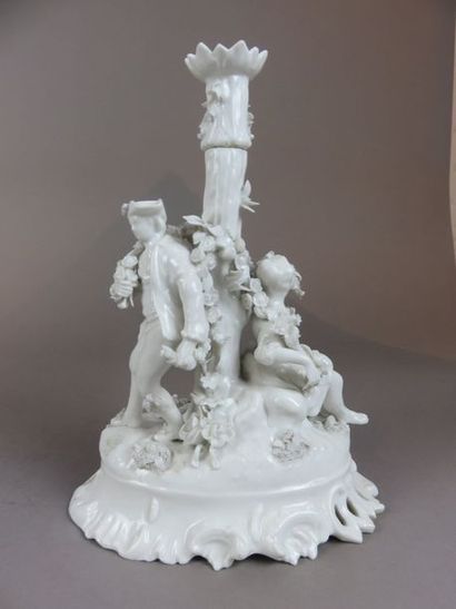 MEISSEN, in the taste of Two candlesticks...