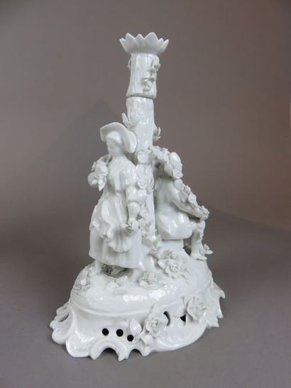 MEISSEN, in the taste of Two candlesticks...