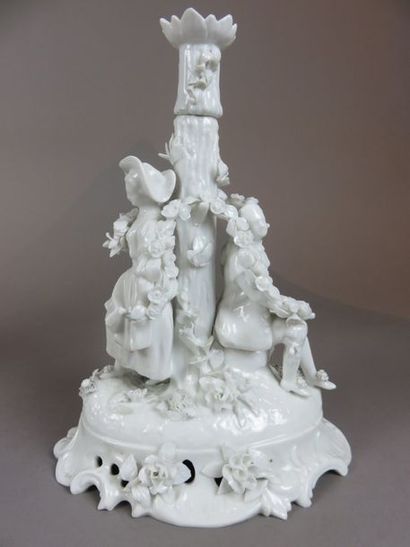 MEISSEN, in the taste of Two candlesticks...