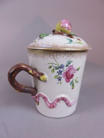 Emile GALLE Nancy Earthenware covered pot...