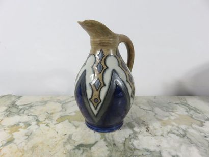 ODETTA, HB Quimper Enamelled stoneware jug...