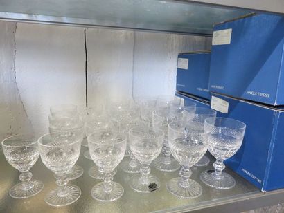 SAINT-LOUIS, Tommy model Set of stemmed glasses...