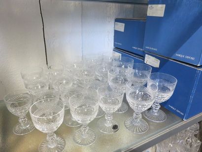 SAINT-LOUIS, Tommy model Set of stemmed glasses...