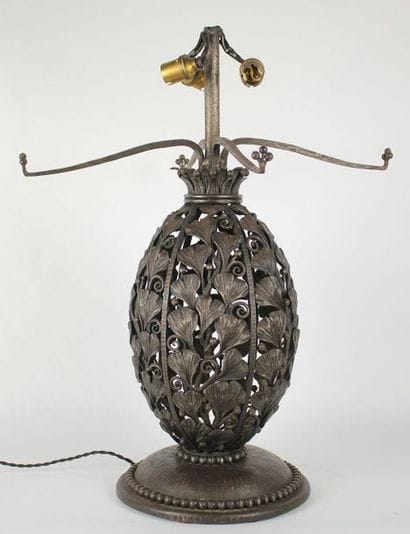 Louis KATONA (1850-1933) Pied de lampe en...