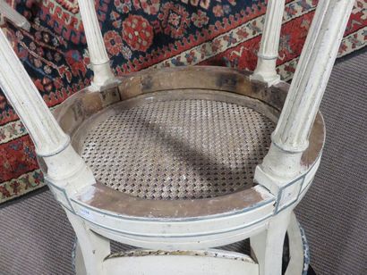 Pair of armchairs with medallion back in...