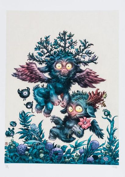 Stan Manoukian Hariel and Haziel, 2018. Silkscreen...