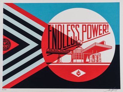 OBEY Endless Power!, 2019. Silkscreen signed...