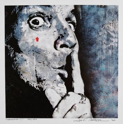 Jef AEROSOL CHUUUTTT!!, 2011. Digigraph signed...