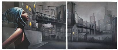WEN2 / PAKONE The Bridge, Feb. 2014. Aerosol...