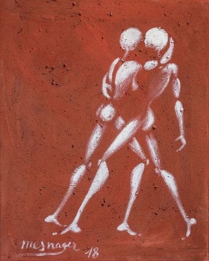 Jérôme MESNAGER Tango, 2018. Aerosol on canvas,...