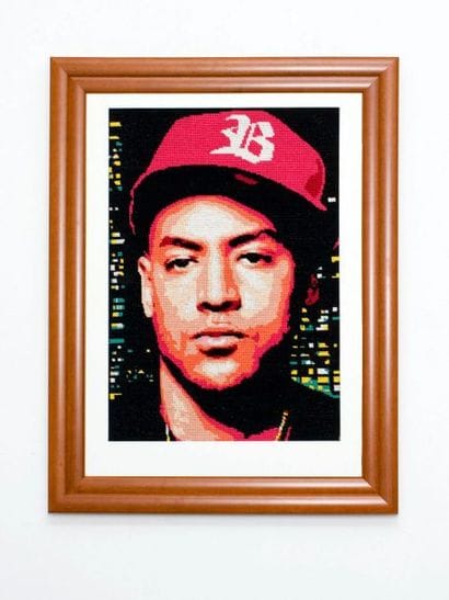 ROCK Booba, 2011. Canvas. 60 x 40cm Made...