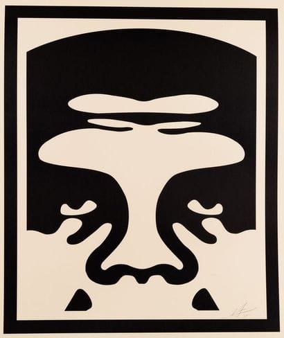 OBEY Obey tryptic cream, 2019. Offset silkscreen...