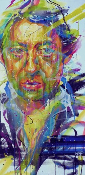 SEMA LAO Gainsbourg, 2017. Acrylic on canvas,...