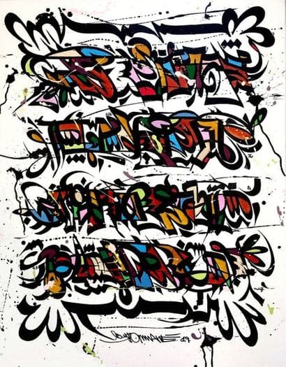 LEYTO Semantic Score N°22, 2019. Mixed media...