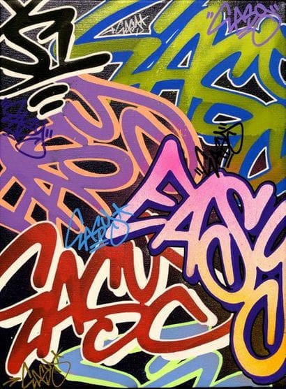 EASIONER Easy1, 2020. Aerosol and acrylic...
