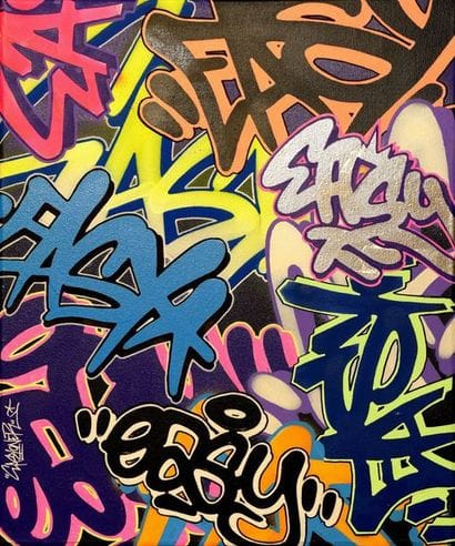 EASIONER Easy2, 2020. Aerosol and acrylic...