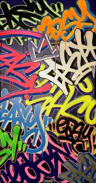 EASIONER Easy3, 2020. Aerosol and acrylic...